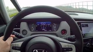 132km/h fuel consumption test - Honda Jazz Crosstar e:hev POV