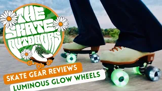 Roller Skate Gear Review : Luminous Glow Wheels Outdoors on a Trail and Street Skate