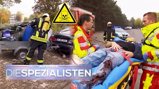 Gefährlicher Chemieunfall 🧪💀 Mann kracht in Anhänger mit Chemiefässern 💥 | Die Spezialisten | SAT.1