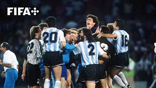 Italy v Argentina: Full Penalty Shoot-out | 1990 #FIFAWorldCup Semi-Finals