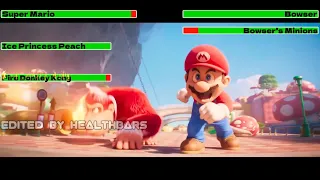 The Super Mario Bros. Movie (2023) Final Battle with healthbars 1/4