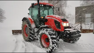 ❄️Odhrnování sněhu 2023 /❄️Winterdienst / ❄️40 cm /Zetor Forterra 140 a Merlo Turbo Farmer 38.7