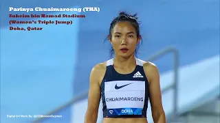 Parinya Chuaimaroeng (THA) - Women's Triple Jump.  Suheim bin Hamad Stadium, Doha, Qatar.  5/28/2021