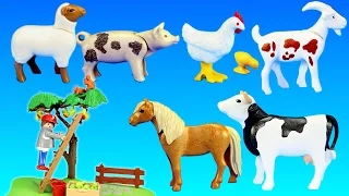 Playmobil Farm Apple Harvest Barn Animals Building Set Build Review