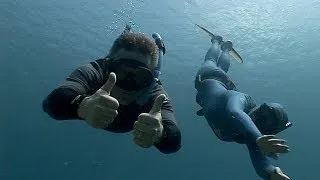 Freediving with Karol Meyer (Jonathan learns to hold his breath!)