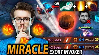 MIRACLE Exort INVOKER destroys GH with Eul's Old COMBO in Ranked