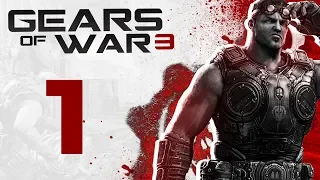 Gears of War 3 Co-Op Walkthrough -  Part 1 "Troubled Past" (Act 1)