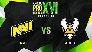 NaVi vs Vitality | Map 2 Mirage | ESL Pro League Season 16 - Group A