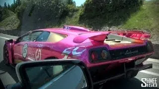 BARBIE Lamborghini Diablo GT - Flybys, Convoy, Crazy Driving