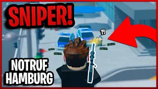 POLIZISTEN mit einer SNIPER TROLLEN in Notruf Hamburg!? 😂 | Roblox Notruf Hamburg