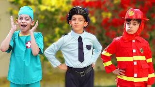 Jason y Alex juega diferentes profesiones mejores! | Los niños aprenden profesiones!