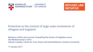 Between conflict and survival: Unravelling the drivers of migration across the Mediterranean in 2015