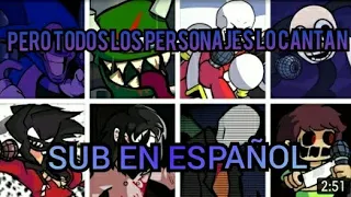 Friday Night Funki Endless-Majin sonic- Pero todos los personajes cantan-Sub en español