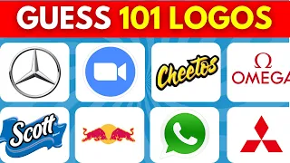 Guess the Logo Challenge | 101 logos | Can You Identify These Logos in 4 Seconds?
