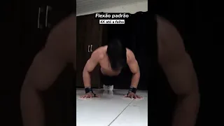 Treino de peito em casa para iniciantes 🔥 #calisthenics #shorts #viral