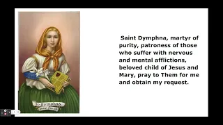 Healing from mental and emotional illness through this prayer to saint Dymphna