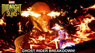 Marvel's Midnight Suns - Ghost Rider Gameplay Breakdown (Max Level, Max Friendship, All Cards)