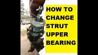 HOW TO CHANGE STRUT UPPER BEARING. VOLVO XC70