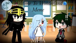 🌸 Welcome To Wonderland 🌸 Meme. (MHA)