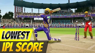 Defending The LOWEST IPL Score In Cricket 24