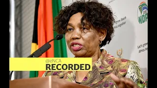 Basic Education Minister Angie Motshekga briefs SA