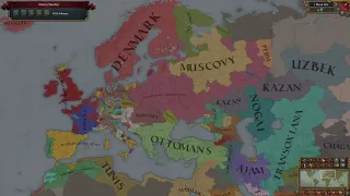 Europa Universalis IV AI Only Timelapse - Whole World - [1444 - 1821]