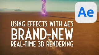 How to add effects to the BRAND-NEW real-time 3D engine in After Effects