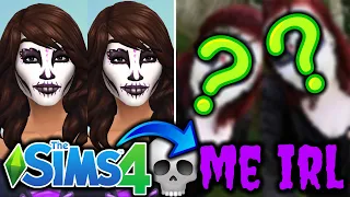 Recreating The Sims 4 Costume Makeup in real life! 💀