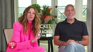 Julia Roberts and George Clooney talk about TICKET TO PARADISE as a rom-com for older people - LOL