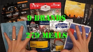 Freeze Dried Backpacking Meals Rated by Calorie Density (Part 2 in series)