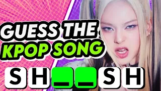 GUESS THE KPOP SONG NAME BY MISSING LETTERS | KPOP CHALLENGE GAMES QUIZ