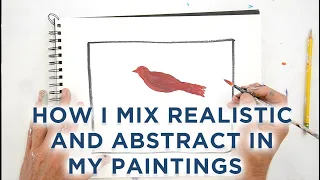 How I mix realistic with abstract painting