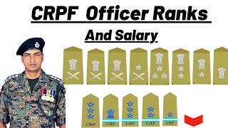 CRPF Officer Ranks and Salary🔥 How To Recognise Rank And Insignia  Of CRPF Officers 🤔🔥। #crpf #ranks