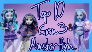 Top 10 BEST G3 Monster High Dolls!