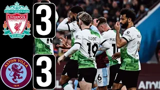 Aston Villa 3-3 Liverpool HIGHLIGHTS | Aston Villa vs Liverpool Premier League 2024