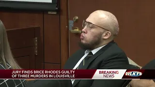 Jury finds Brice Rhodes guilty on all counts in triple murder case