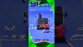 Flick Backhand vs Topspin Forehand #lingaoyuan #malong #pingpong #worldtabletennis #shorts