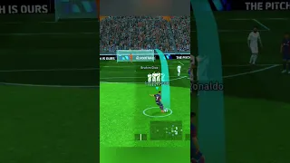 efootball #Shorts Cristiano #Ronaldo Free kick Shot For 😁#Barcelona || wait ll Subscribe ✅