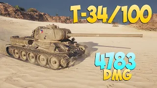 T-34/100 - 6 Frags 4.7K Damage - Happy day! - World Of Tanks