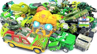 New Green Collection TRANSFORMERS - Rise of BEAST WAR: Excavator Dinosaur Animated Truck