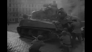 69th Infantry Division in Leipzig, Germany; April 18, 1945