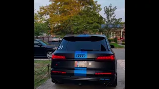 Audi SQ7 Redstar Catted Downpipes and Resonator Delete System Loud Cold Start