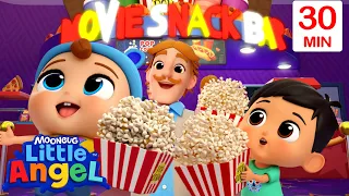 Go To The Movies! Cinema Fun | Little Angel | Melody Time: Moonbug Kids Songs