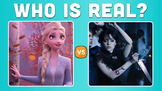 Guess The REAL DISNEY Character & Wednesday Character | Wednesday Quiz | Disney Quiz
