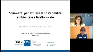 Strumenti per attuare la sostenibilità ambientale a livello locale