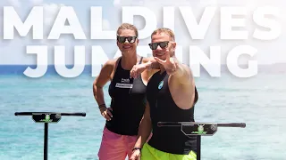 MALDIVES TRAMPOLINE WORKOUT 🏝️ 20 min Jumping Fusion in paradise with Jakub Novotny & Jana!