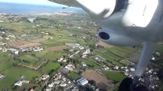 Takeoff from Guernsey in an Aurigny Trislander