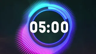 Get Pumped Countdown! 5-Minute Workout Timer with Music // Cool Audio Visual Effects