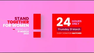 Announcing our Giving Day, Stand Together for Women!