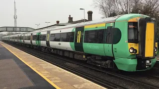 Class 377 Electrostars | 377 208 + 377 120 | Southern | Hampden Park | Tuesday 29th March 2022